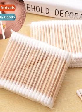 Disposable double-ended wooden swabs cott swabs wooden makeu