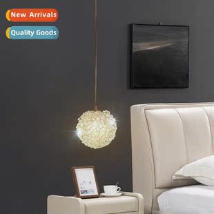 Romantic crystal lamp bedside hydrangea ball crystal chelier