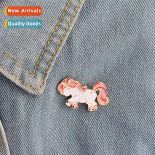 Unicorn cute colorful py childhood carto brooches European a