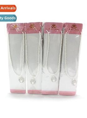 Fashi Womens Beaded  Diamd Necklace Two Dollar Small Commody