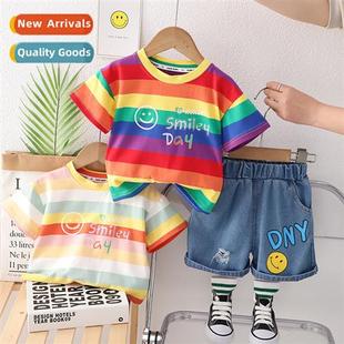 baby sleeve short fashi boy hsome new 2023 summer Boys