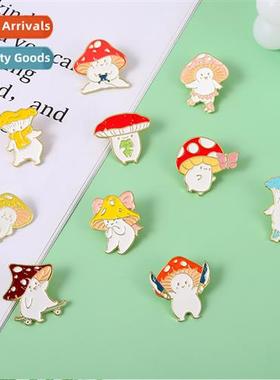 Europe and  Uned States new carto cute mushroom pers modelin