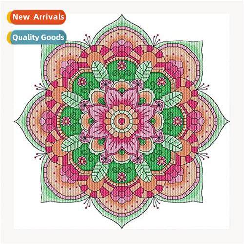 H Embroidery New DIY Totem Floral Full Embroidery Thread Emb
