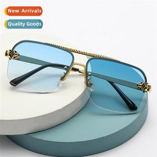 fashi double beam 6038 2023 square sunglasses men persalized