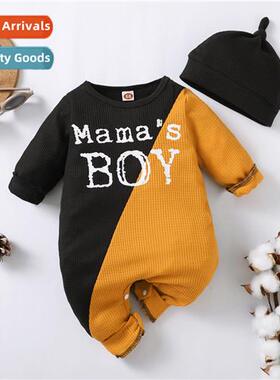 ins baby spring  fall  2022 new n baby boy letters printed l