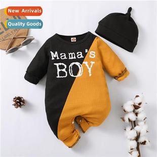 spring printed letters boy new 2022 fall baby ins