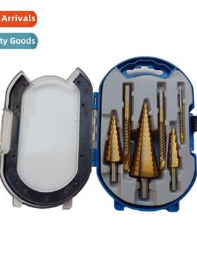 Pagoda Drill 6PC Combinati 3 Triangle Shank Step Drills + 3