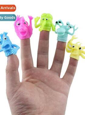 TPR five mster dolls finger puppets finger cushis pen sets t