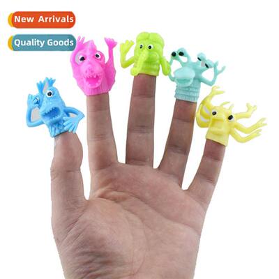 TPR five mster dolls finger puppets finger cushis pen sets t