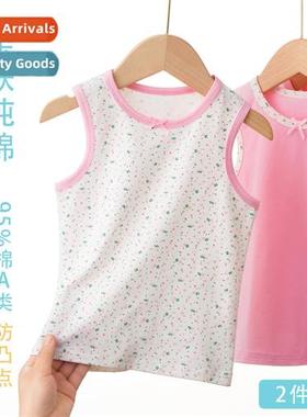 Childrens undershirt girls floral bow thin secti   top singl