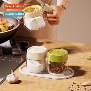 flip open spice jar kchen touch close lid Creative hle
