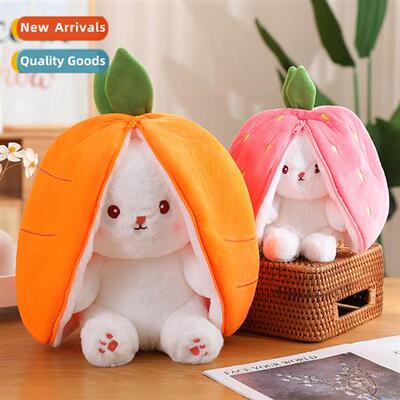 New transformati fru rabb plush doll cute whe rabb doll chil
