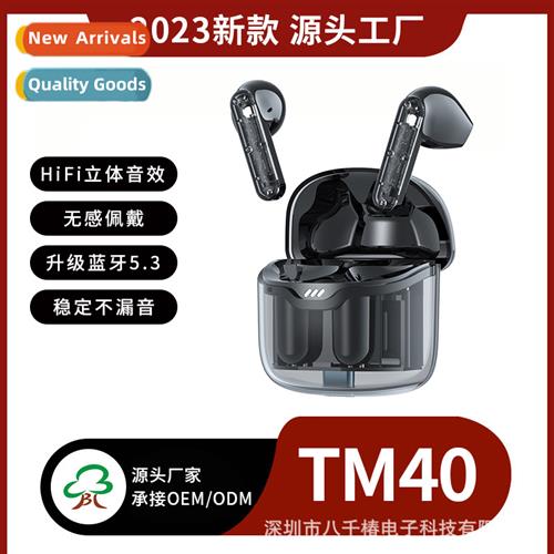 transparent  bluetooth headset TM40 semi in-ear sports heads