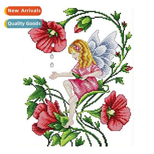 New hmade simple thread embroidery full embroidery cross stc