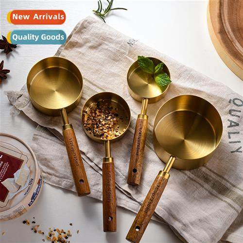 Gold Plated Stainless Steel Measuring Cups Measuring Spos 8
