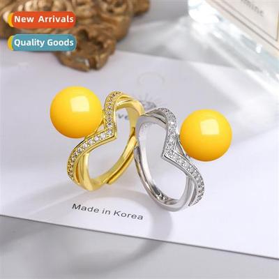 Opening adjustable zircia ring ethnic style persalized imati