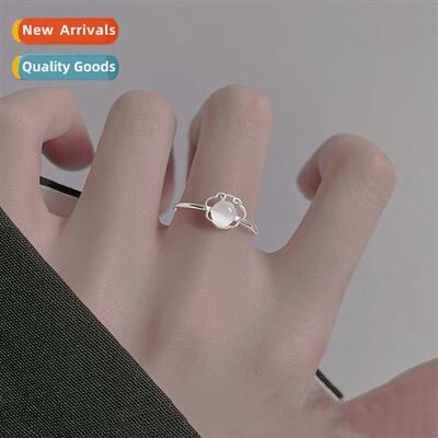 Ruyi peace lock ring female niche  premium  auspicious lock