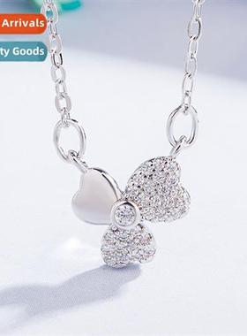 n clover necklace female jewelry collarbe chain tide simple