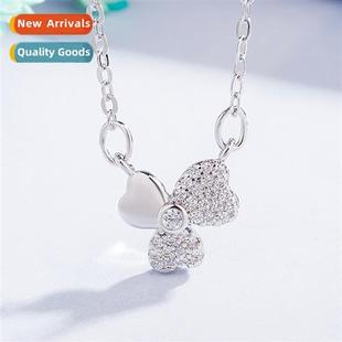 female jewelry collarbe tide necklace chain simple clover