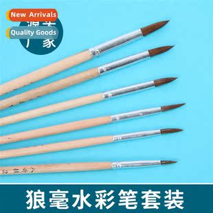 brushes six sets Brt watercolor gouache wolf