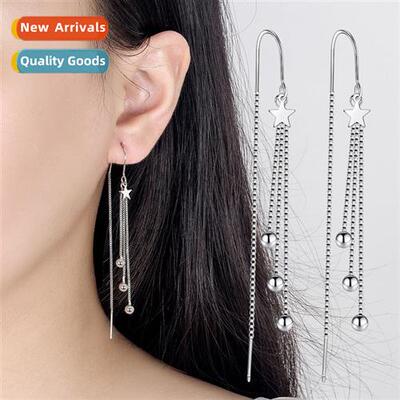 Pentagram tassel ear hook earwire female fashi lg paragraph