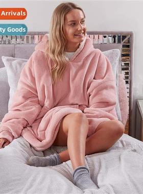 Facecloth coverall winter warm pajamas sleeping blanket robe