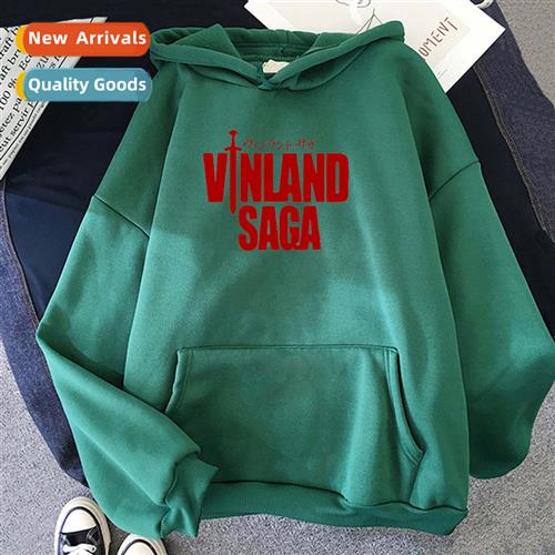 vinl saga pirate war story printed hoodie large size loose s