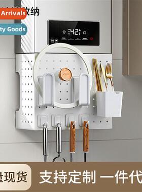 Water heater hole plate hole-free wall shelf kchen hole plat