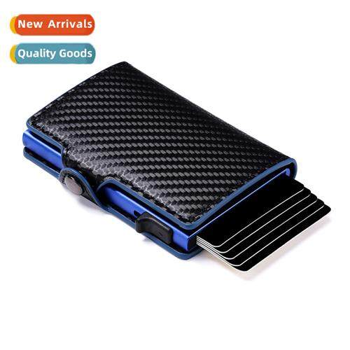 RFID Anti-ft Brush Aluminum Alloy Side Push Trial Card Case