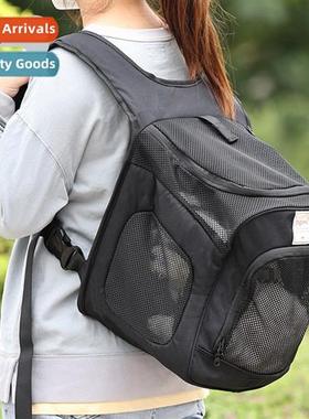 Pet Supplies Puppy Outing Shoulder Backpack Mesh Breathable