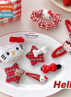 Cute carto KT kty series  accessories girl heart side bangs