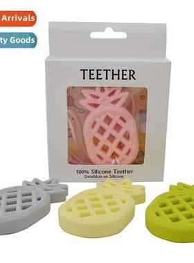 Baby Teething Be Gum Food Grade Silice Pineapple Pendant Tee