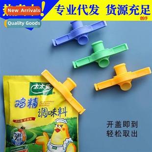 Seasing Sealer Plastic Bag wh Lid Sealer Clip Seal Dispenser