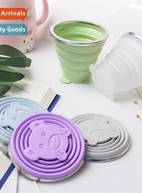 A2828 carto  silice cup travel folding cup portable mouthwas