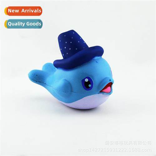 PU foam slow rebound toys carto dolphin Squishy pinch pinch