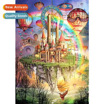 New full diamd dream castle diamd painting living room decor