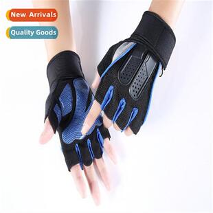 Mens  womens fness gloves half finger breathable cycling dum