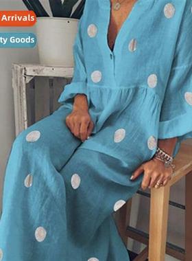 2023 Fashi Womens Maxi Dresses Boho Printed Dresses