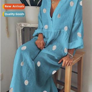 Fashi Boho Womens Dresses Printed Maxi 2023