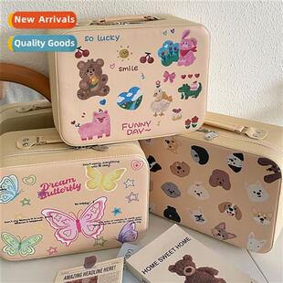 three-dimensial cosmetic case 2023   portable large-capacy c