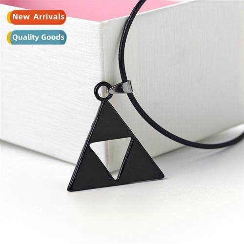 Anime game peripheral necklace retro triangle logo necklace