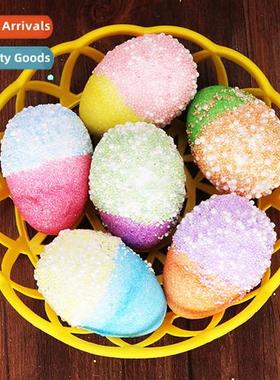 New Easter decorative ornaments 4*6cm foam eggs two-color go