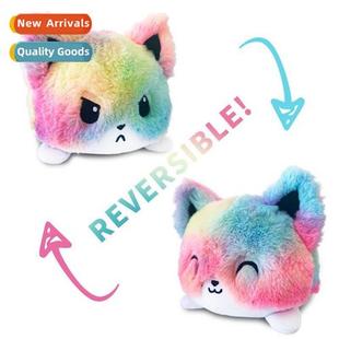 reversible flip cat Plush animal unicorn cute doll toy