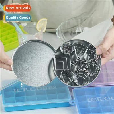 Stainless Steel Cookie Molds Aluminum Box Set  24 Pieces Fan