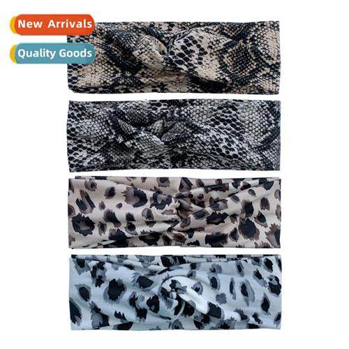 Europe and  Uned States wind elastic hair band animal print