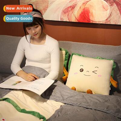 Toast bread air cdiing quilt fice nap blanket car pillow qui