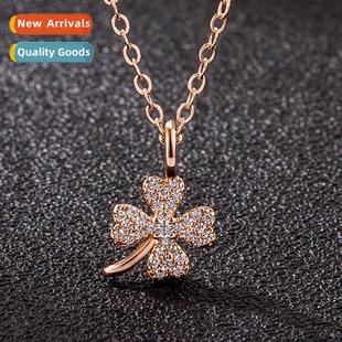 temperament necklace female diamd luxury full lucky light
