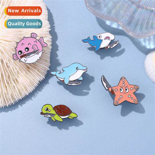 Carto creative sea creature bing knife turtle dolphin starfi