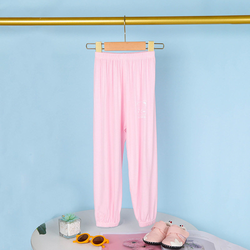 2023 girls spring Korean versi   pants childrens elastic bea