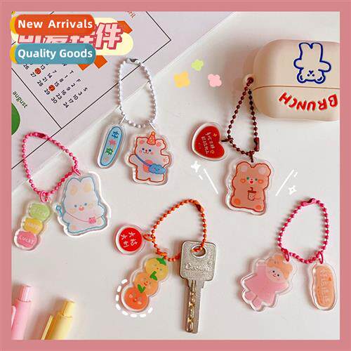 Japanese girl heart transparent acrylic pendant ins tide thr